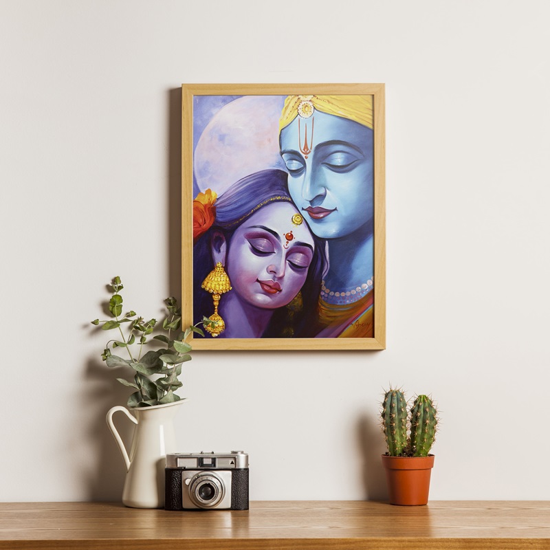 Radha-Krishna, Canvas Painting